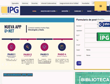 Tablet Screenshot of ipege.cl